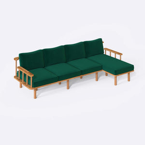 Lore Three Seat with Left Chaise