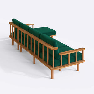 Lore Three Seat with Left Chaise