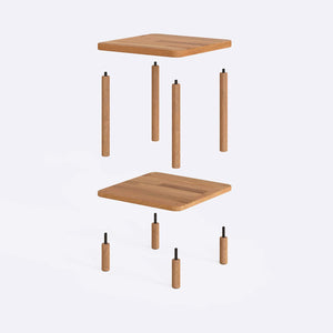 Velne Coffee Table – 15" x 15" (38 x 38 cm)