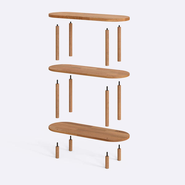 Kaer 3 Bookcase – 31" x 11" (80 x 28 cm)