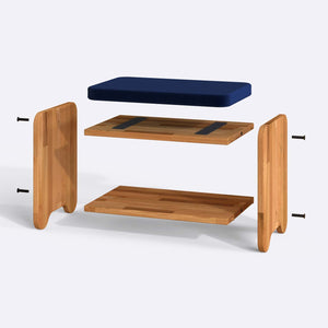 Kyran Bench – 26" x 15" (65 x 38 cm)