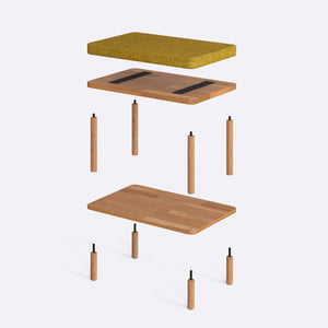 Waljan Bench – 24" x 15" (60 x 38 cm)