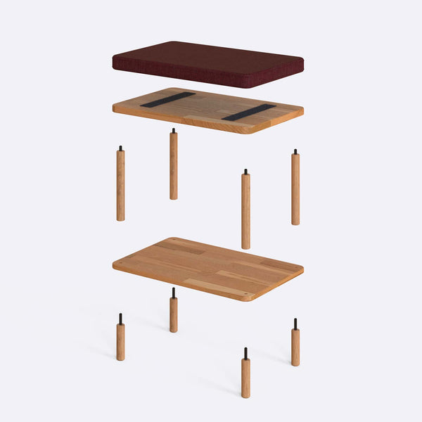 Waljan Bench – 24" x 15" (60 x 38 cm)