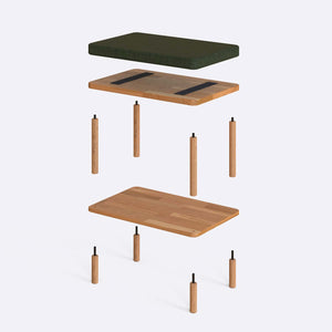 Waljan Bench – 24" x 15" (60 x 38 cm)