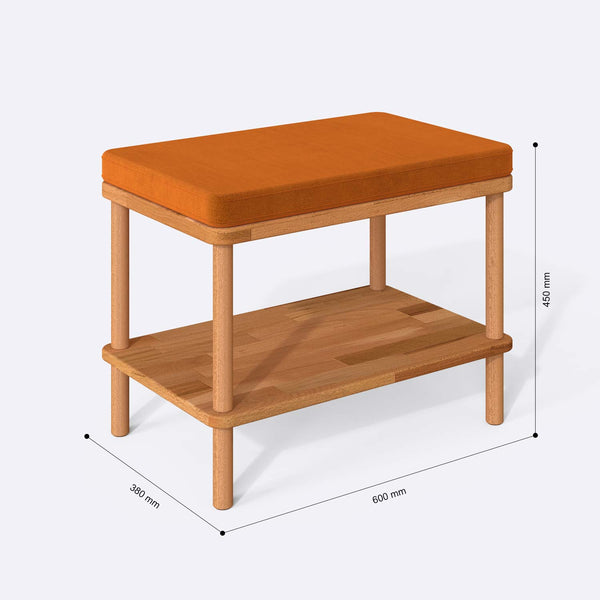 Waljan Bench – 24" x 15" (60 x 38 cm)