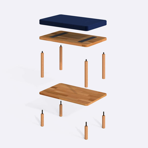 Waljan Bench – 24" x 15" (60 x 38 cm)