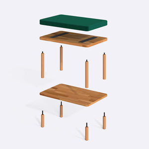 Waljan Bench – 24" x 15" (60 x 38 cm)