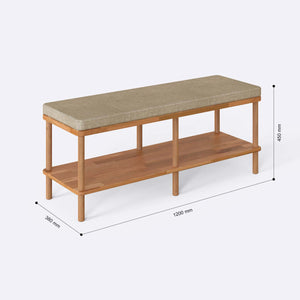 Waljan Bench – 47" x 15" (120 x 38 cm)
