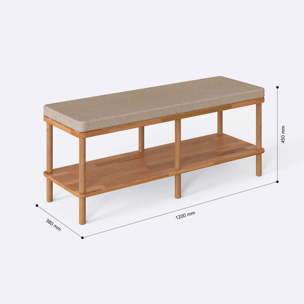 Waljan Bench – 47" x 15" (120 x 38 cm)