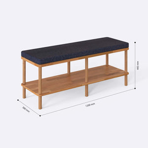 Waljan Bench – 47" x 15" (120 x 38 cm)