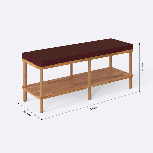 Waljan Bench – 47" x 15" (120 x 38 cm)
