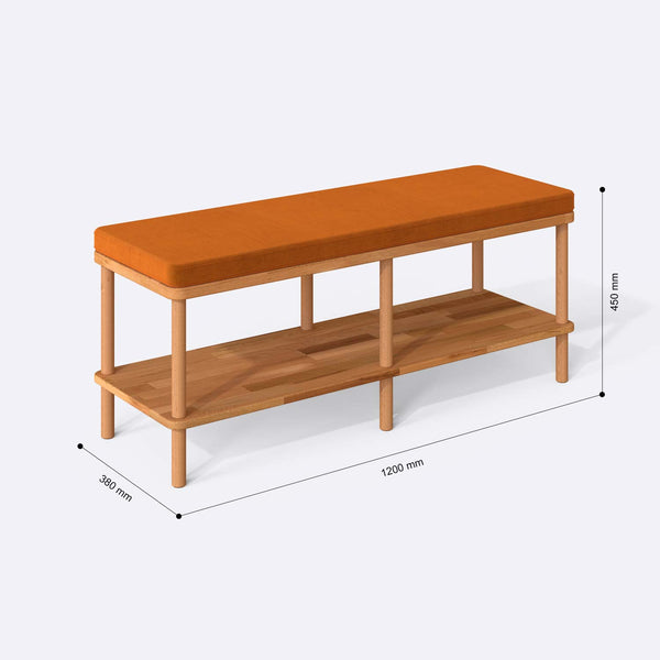 Waljan Bench – 47" x 15" (120 x 38 cm)