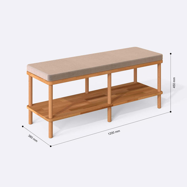Waljan Bench – 47" x 15" (120 x 38 cm)