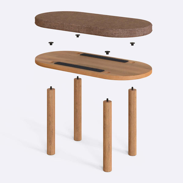 Shiv Bench – 31" x 15" (80 x 38 cm)