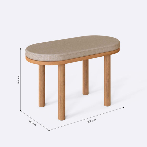 Shiv Bench – 31" x 15" (80 x 38 cm)