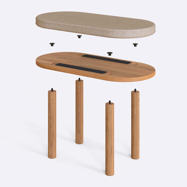 Shiv Bench – 31" x 15" (80 x 38 cm)