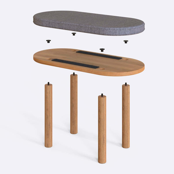 Shiv Bench – 31" x 15" (80 x 38 cm)