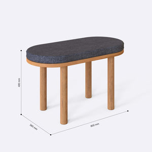 Shiv Bench – 31" x 15" (80 x 38 cm)