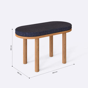 Shiv Bench – 31" x 15" (80 x 38 cm)