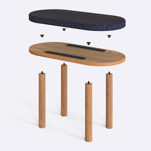 Shiv Bench – 31" x 15" (80 x 38 cm)