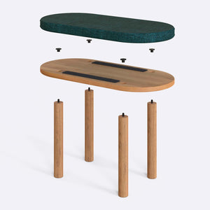 Shiv Bench – 31" x 15" (80 x 38 cm)