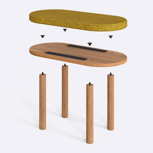 Shiv Bench – 31" x 15" (80 x 38 cm)