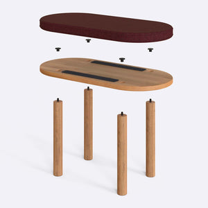 Shiv Bench – 31" x 15" (80 x 38 cm)