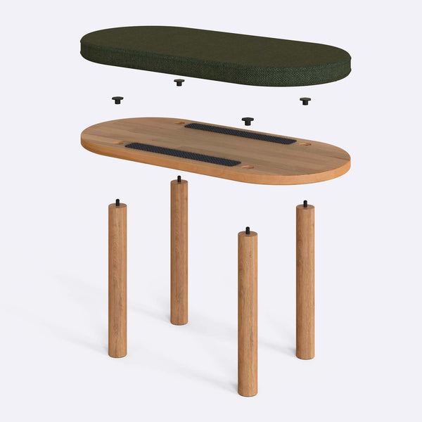 Shiv Bench – 31" x 15" (80 x 38 cm)