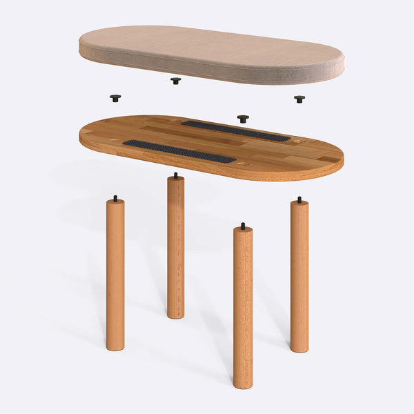 Shiv Bench – 31" x 15" (80 x 38 cm)