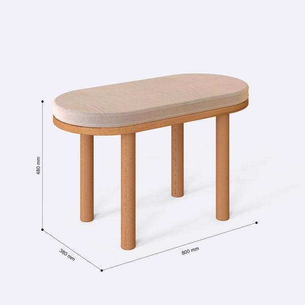 Shiv Bench – 31" x 15" (80 x 38 cm)