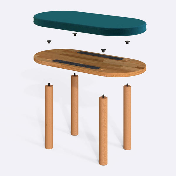 Shiv Bench – 31" x 15" (80 x 38 cm)