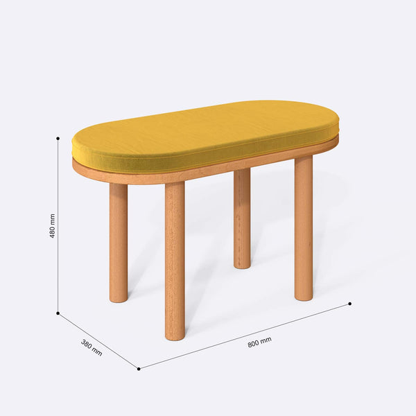 Shiv Bench – 31" x 15" (80 x 38 cm)