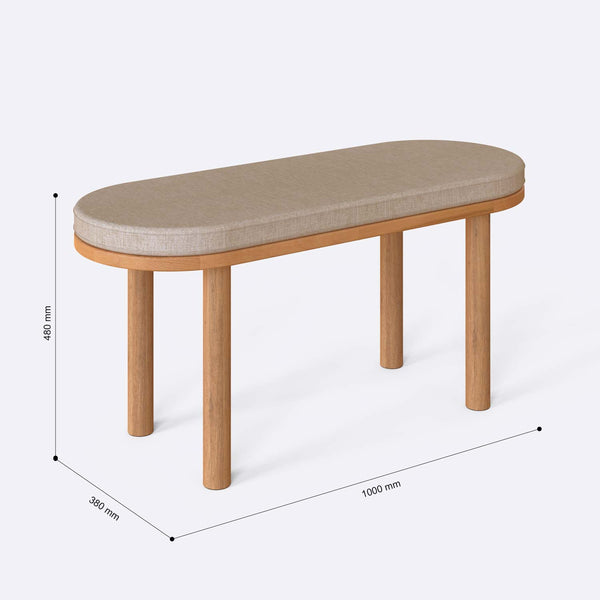 Shiv Bench – 39" x 15" (100 x 38 cm)