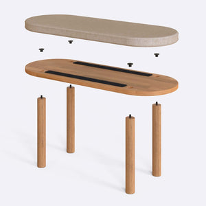 Shiv Bench – 39" x 15" (100 x 38 cm)