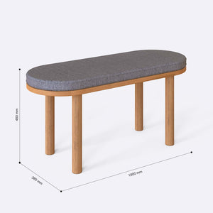 Shiv Bench – 39" x 15" (100 x 38 cm)