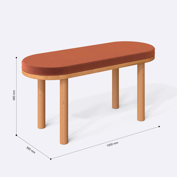 Shiv Bench – 39" x 15" (100 x 38 cm)