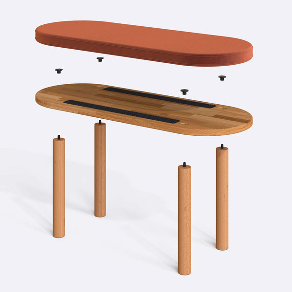 Shiv Bench – 39" x 15" (100 x 38 cm)