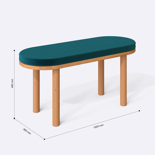 Shiv Bench – 39" x 15" (100 x 38 cm)