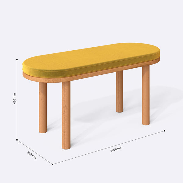 Shiv Bench – 39" x 15" (100 x 38 cm)