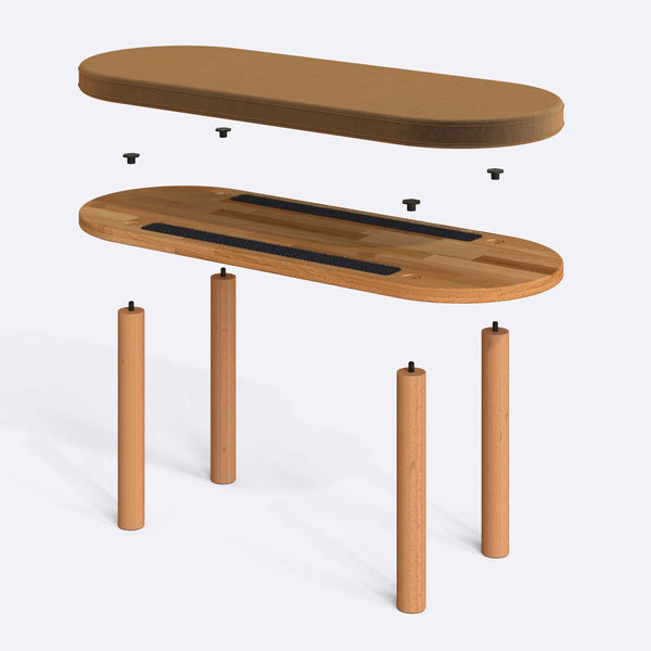 Shiv Bench – 39" x 15" (100 x 38 cm)