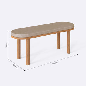 Shiv Bench – 47" x 15" (120 x 38 cm)