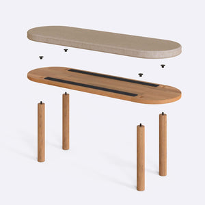 Shiv Bench – 47" x 15" (120 x 38 cm)