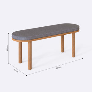 Shiv Bench – 47" x 15" (120 x 38 cm)