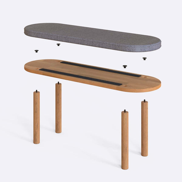 Shiv Bench – 47" x 15" (120 x 38 cm)