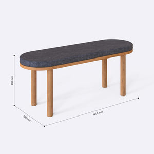 Shiv Bench – 47" x 15" (120 x 38 cm)