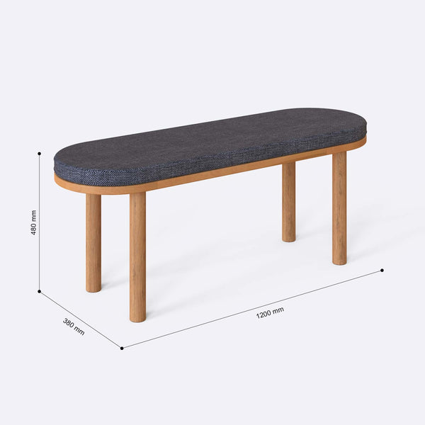 Shiv Bench – 47" x 15" (120 x 38 cm)