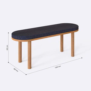 Shiv Bench – 47" x 15" (120 x 38 cm)