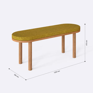 Shiv Bench – 47" x 15" (120 x 38 cm)