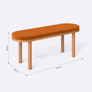 Shiv Bench – 47" x 15" (120 x 38 cm)