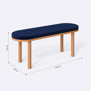 Shiv Bench – 47" x 15" (120 x 38 cm)